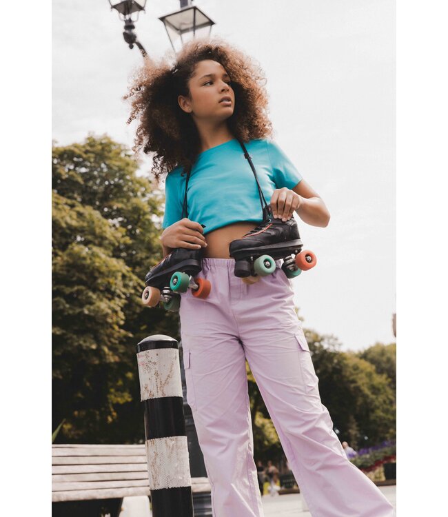 T-shirt Aqua Blue katoen/modal