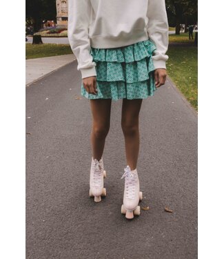 LOOXS 10sixteen Stroken rokje Groen Katoen/Viscose woven