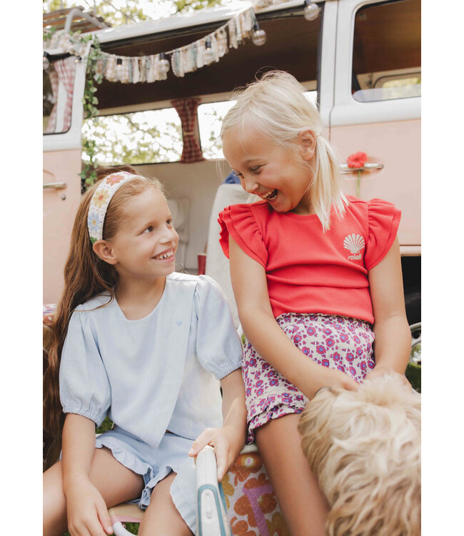 Cropped Blouse Viscose/Linnen