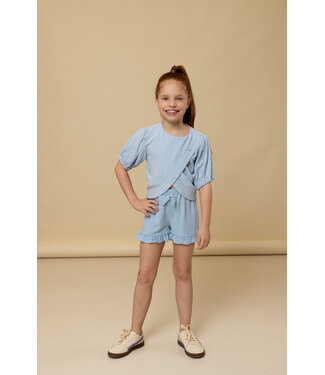 LOOXS Little Cropped Blouse Viscose/Linnen