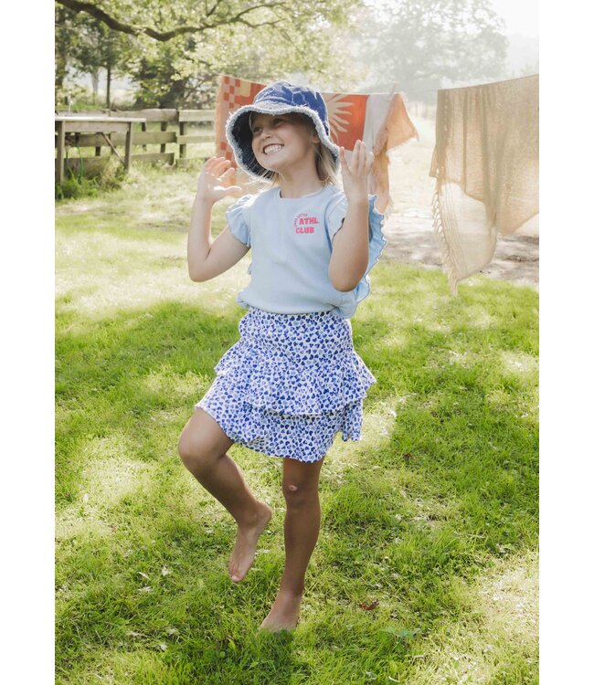 T-shirt ribjersey Blue