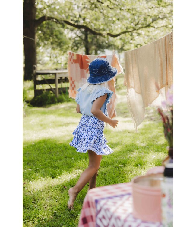 T-shirt ribjersey Blue