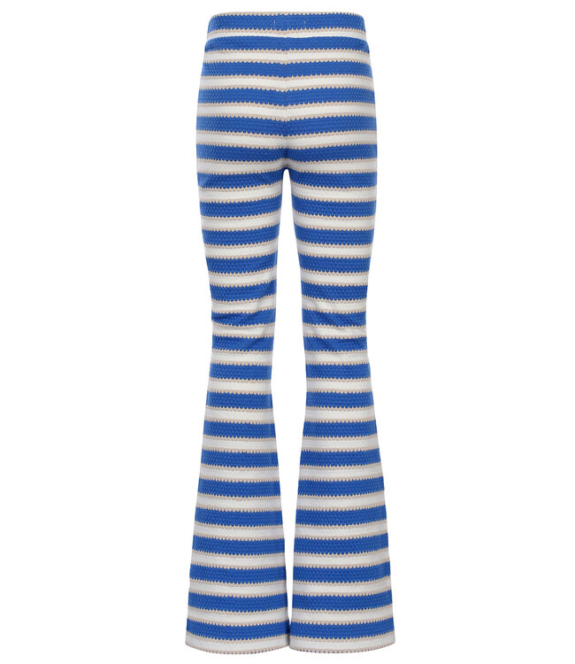 Flared pants Kobalt Stripe