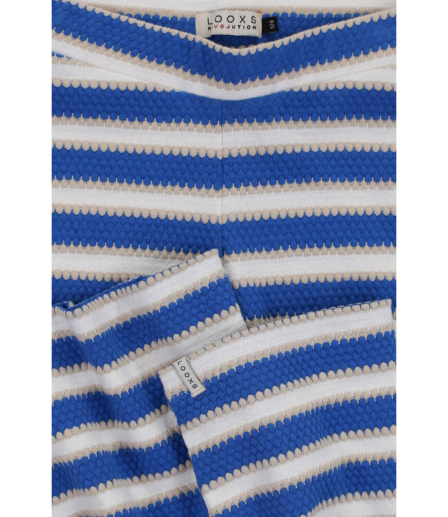 Flared pants Kobalt Stripe