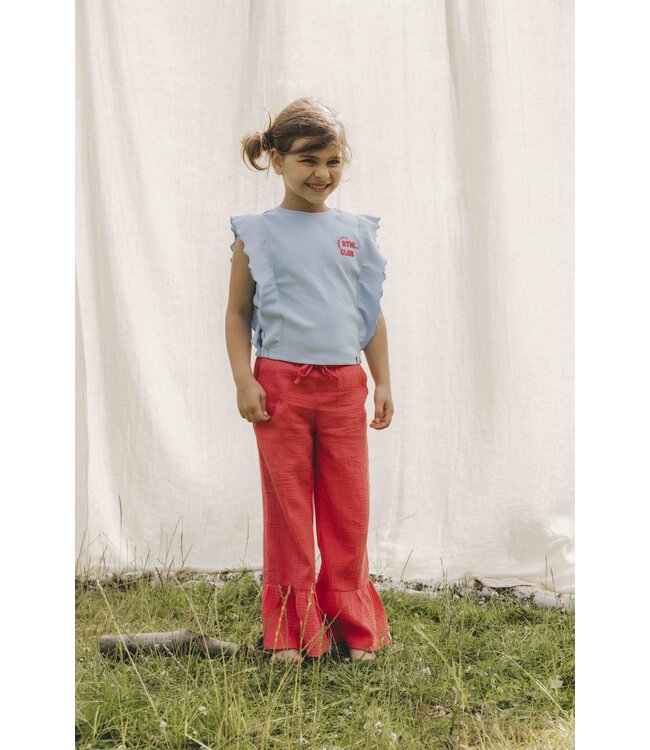 Wide leg pants Red