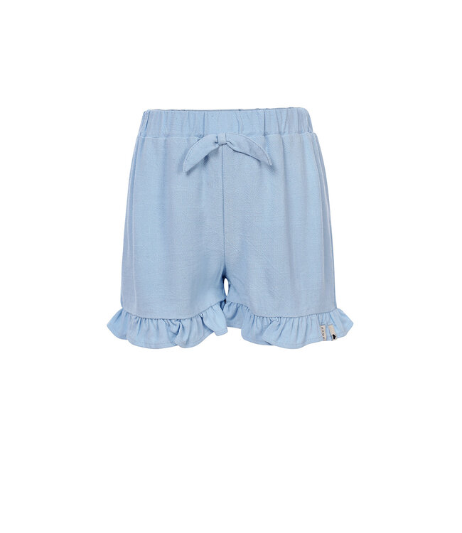 Short Light Blue Viscose/linnen