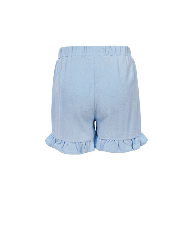 Short Light Blue Viscose/linnen