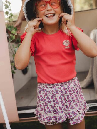 LOOXS Little Skort Poppy Flower LOOXS Little Skort Poppy Flower