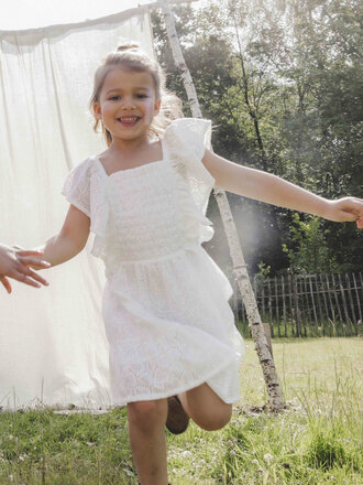 LOOXS Little Summer dress White Broderie Anglaise LOOXS Little Summer dress White Broderie Anglaise