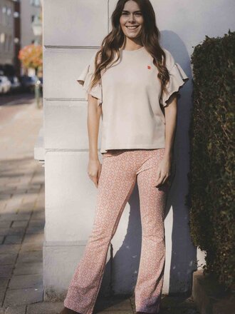 LXS the female concept LXS Flared pants Big Flower LXS the female concept LXS Flared pants Big Flower