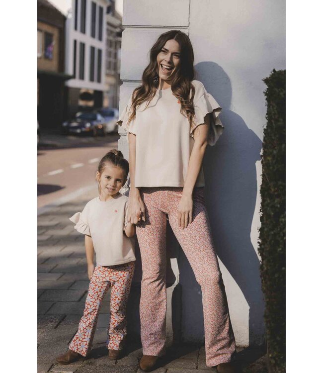 LXS Flared pants Big Flower