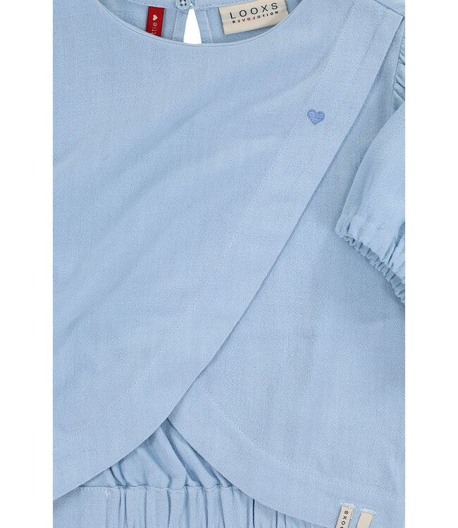 Cropped Blouse Viscose/Linnen