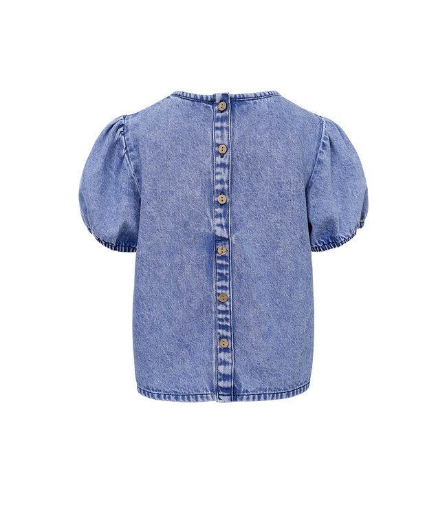 Washed Denim Blouse