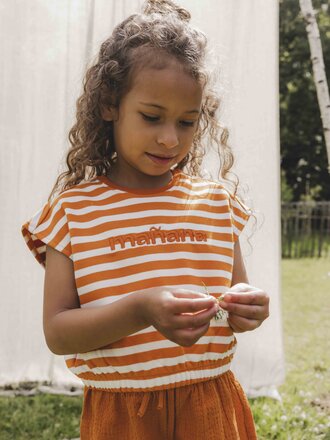LOOXS Little Mouwloze sweater gestreept