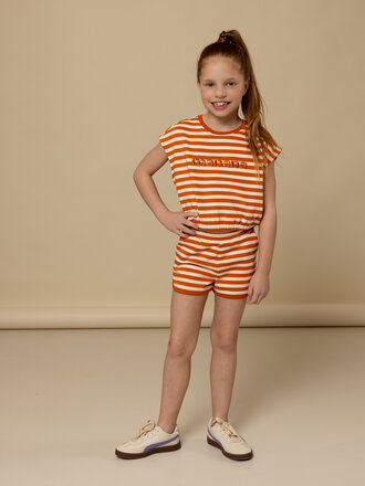LOOXS Little Sweat short striped LOOXS Little Sweat short striped