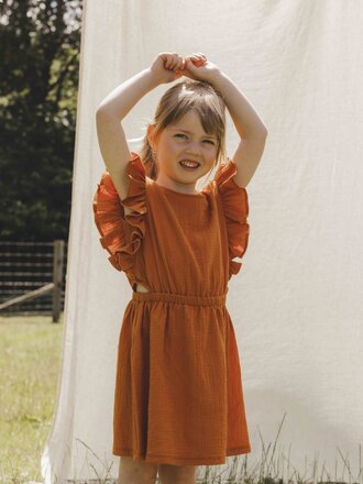 LOOXS Little Cotton crincle summer dress LOOXS Little Cotton crincle summer dress