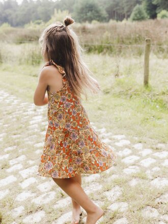 LOOXS Little Zomer jurkje Retro Vibes LOOXS Little Zomer jurkje Retro Vibes