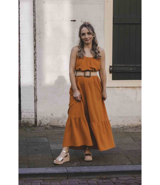 LXS Maxi cotton summer dress Oker