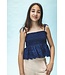 Broderie Anglaise Navy top
