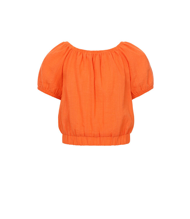 Cropped zomer top Manderijn