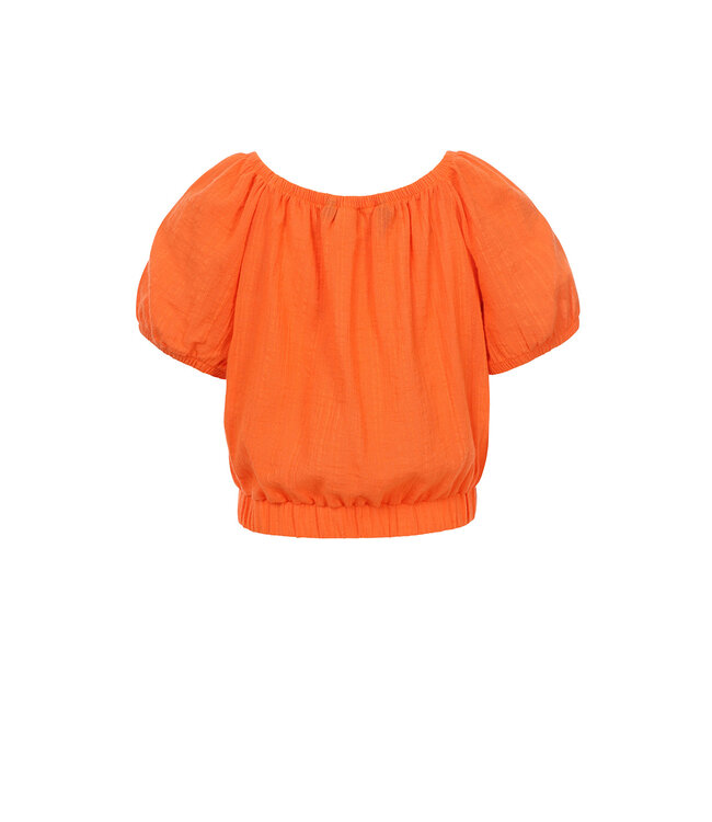 Cropped zomer top Manderijn