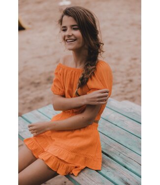 LOOXS 10sixteen Cropped summer top Tangerine