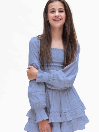 LOOXS 10sixteen Boho jurk/short Sky LOOXS 10sixteen Boho jurk/short Sky