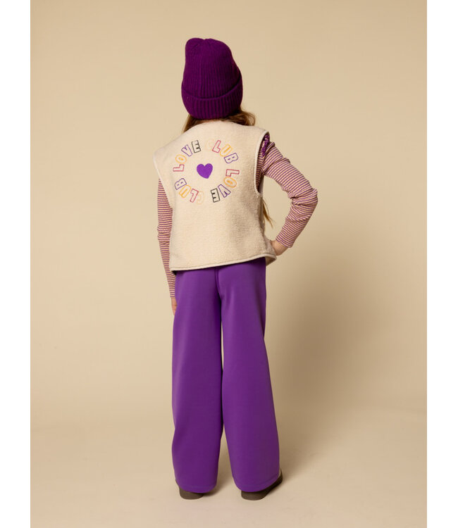 Oversized gilet Teddy Offwhite