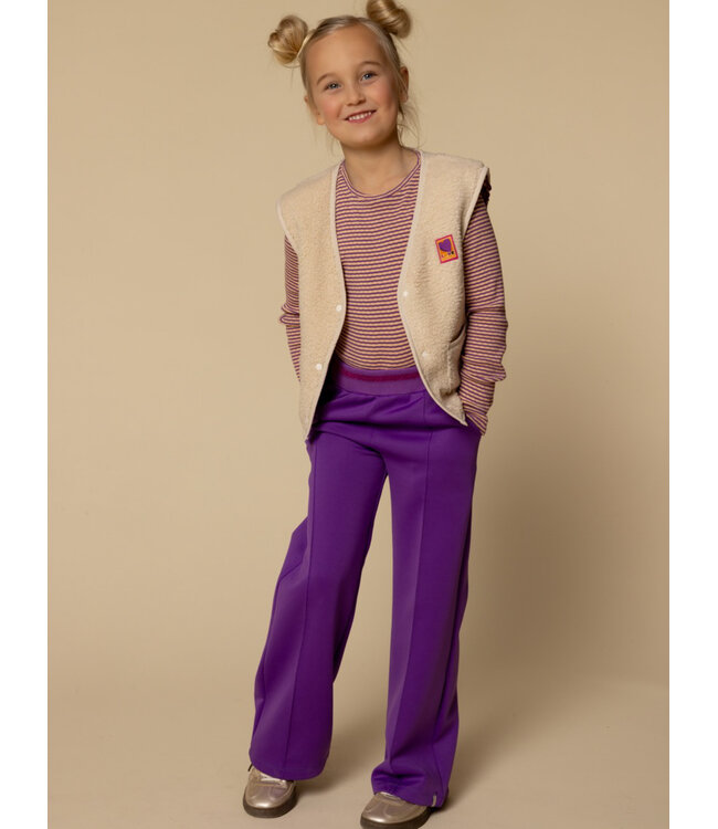 Oversized gilet Teddy Offwhite