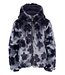 Reversible winter jacket Fake Fur Navy