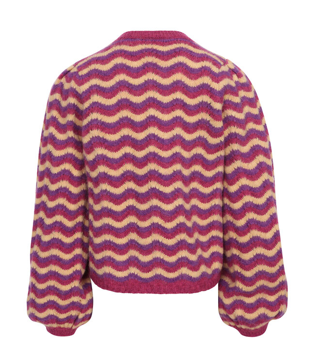 Knitted jumper fancy stripe
