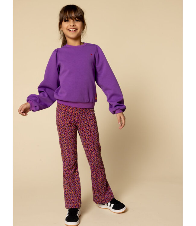 Sporty sweater Paars
