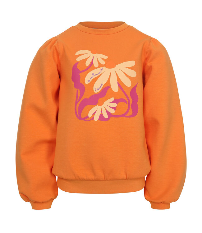 Sporty sweater Bright Orange