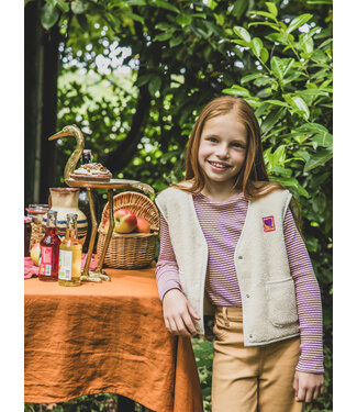 LOOXS Little T-shirt rib jersey Paarse Streep