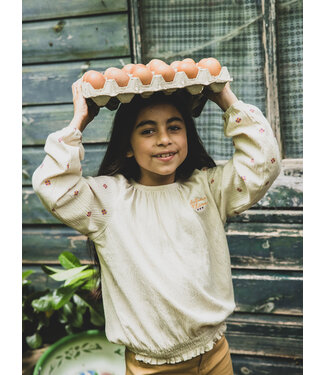 LOOXS Little Blouse Crincle jersey Offwhite