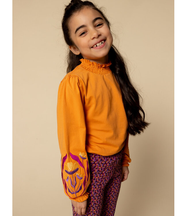 Fancy jersey top Bright Orange