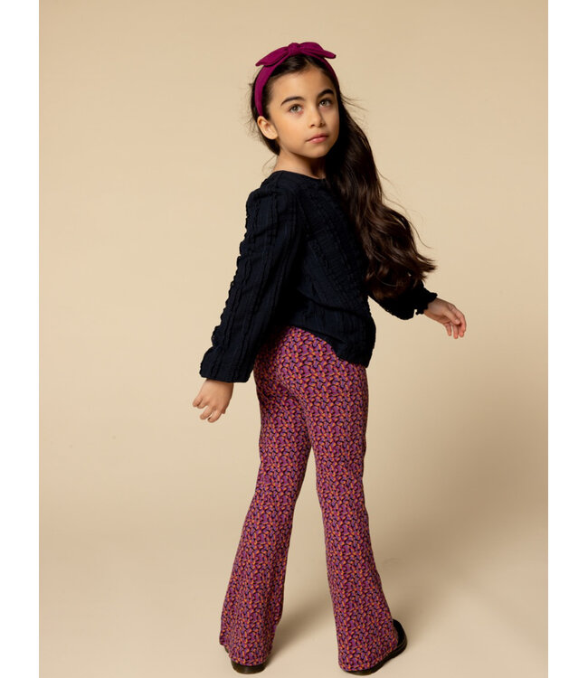 Flared broek krinkel Confetti