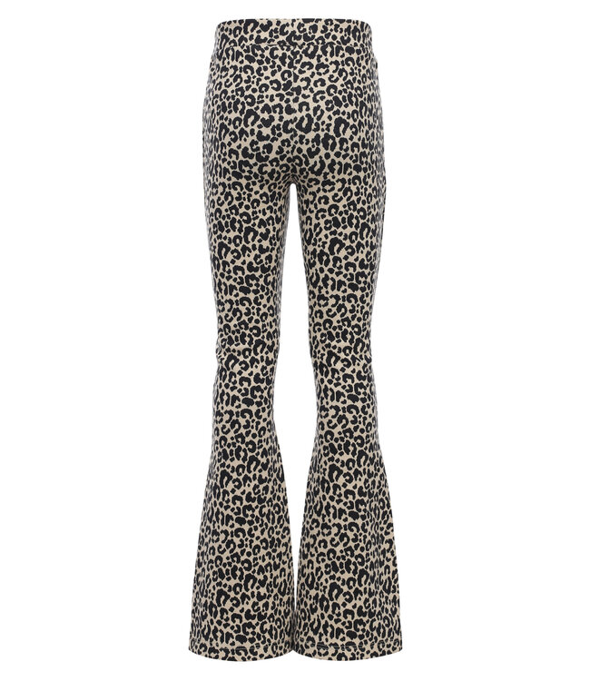 Flared pants jaquard Leopard