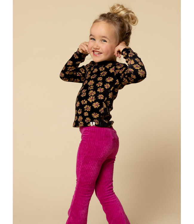 Flared corduroy pants