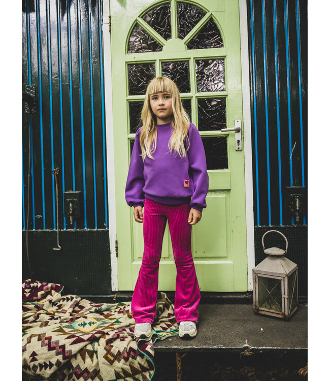 Flared corduroy pants