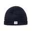 Navy Beanie fluffy knit