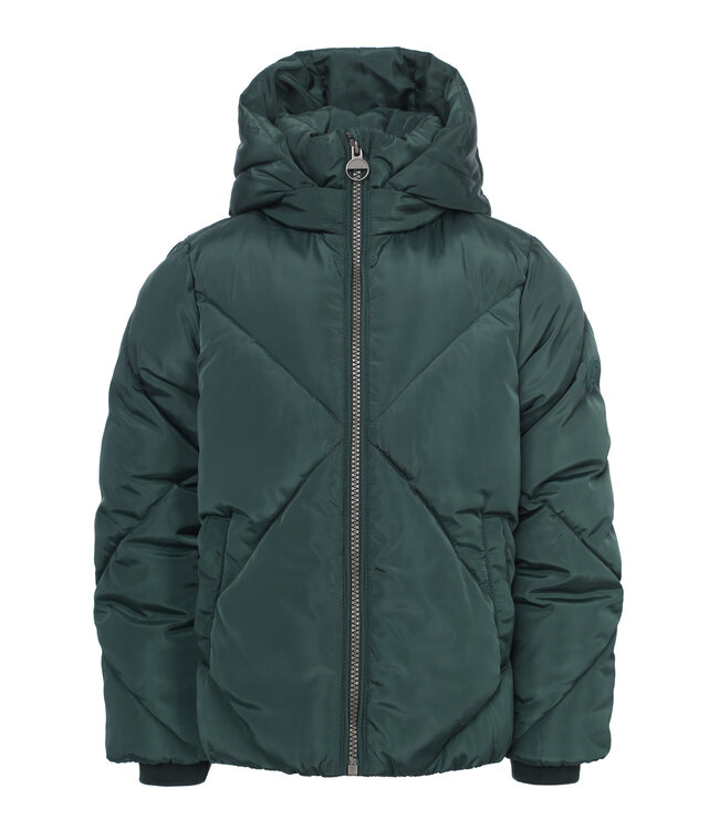 Puffer jacket fake down Green