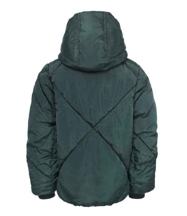 Puffer jacket fake down Green
