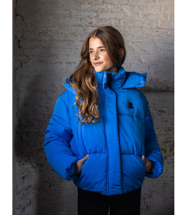 Bomber Hooded winter jacket Blue