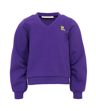 LOOXS 10sixteen Purple sweater V-neck Scuba