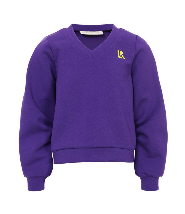 Purple sweater V-neck Scuba