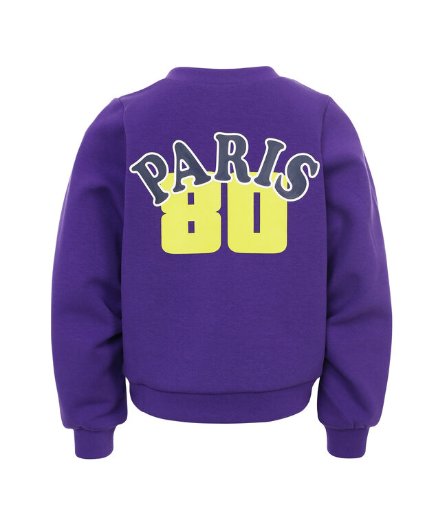 Purple sweater V-neck Scuba