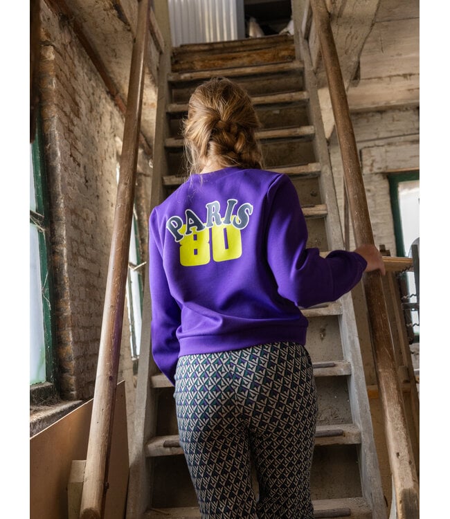 Purple sweater V-neck Scuba