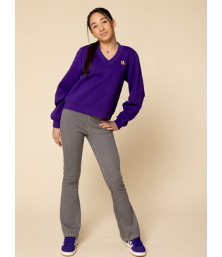 LOOXS 10sixteen Purple sweater V-neck Scuba