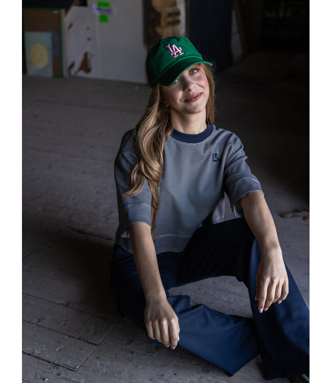 T-shirt Navy Mini Streep